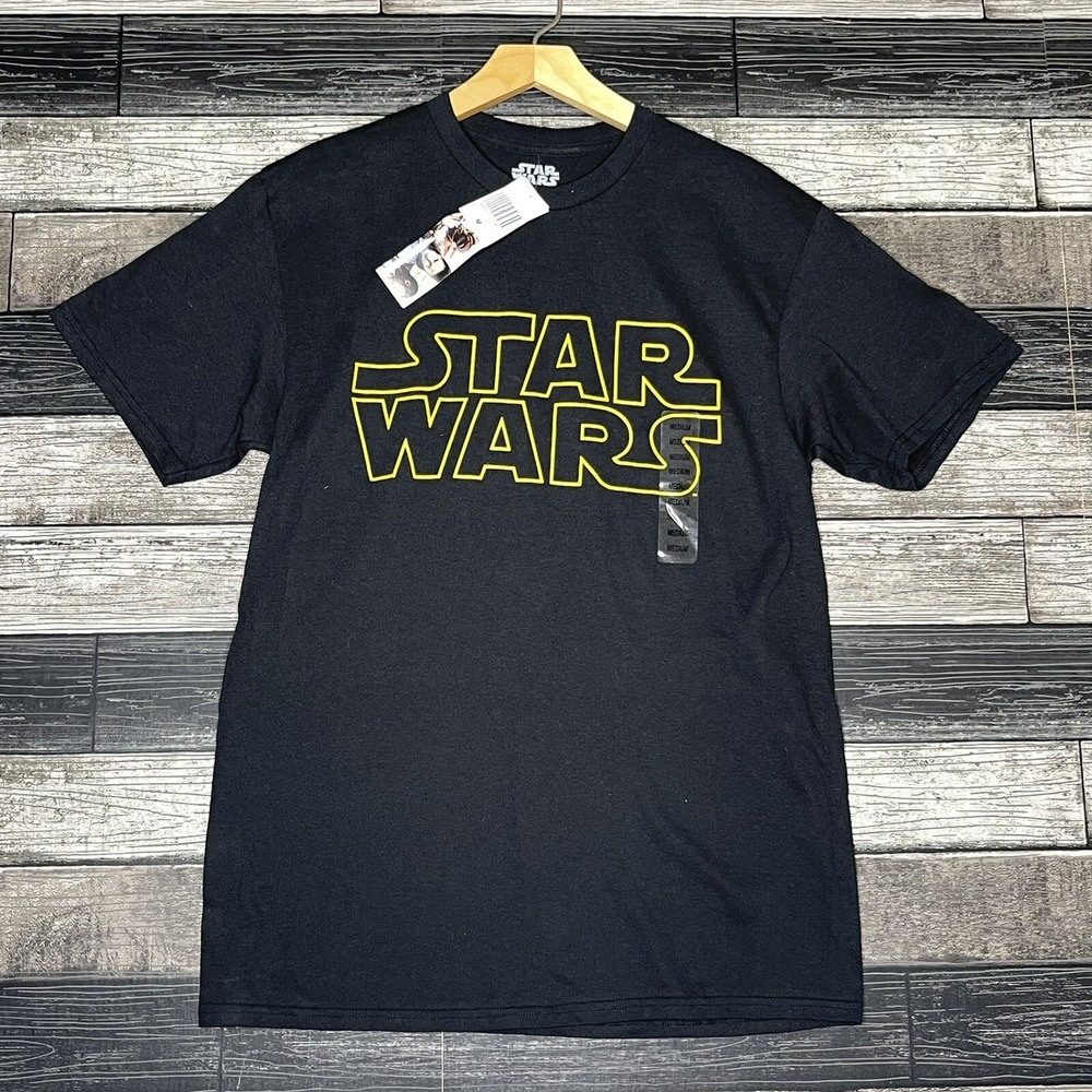 Star Wars Graphic T Shirt Mens Size Medium Black Short Sleeves Cotton NEW
